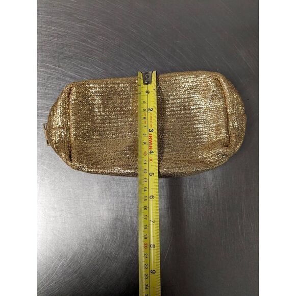 🌼5for$25🌼 Gold Glitter Travel Cosmetic Bag With Zipper - Picture 5 of 5